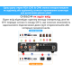 Підсилювач Douk Audio M4 багатозонний 4-канальний 50Вт*4  - підтримка Line-Out та Line-in Bluetooth USB Колір Чорний